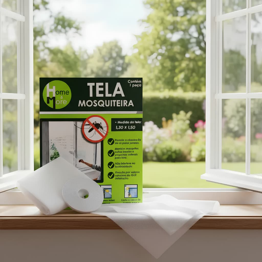 Tela Mosquiteira Poliester Com Velcro Adpta Varios Tamanhos