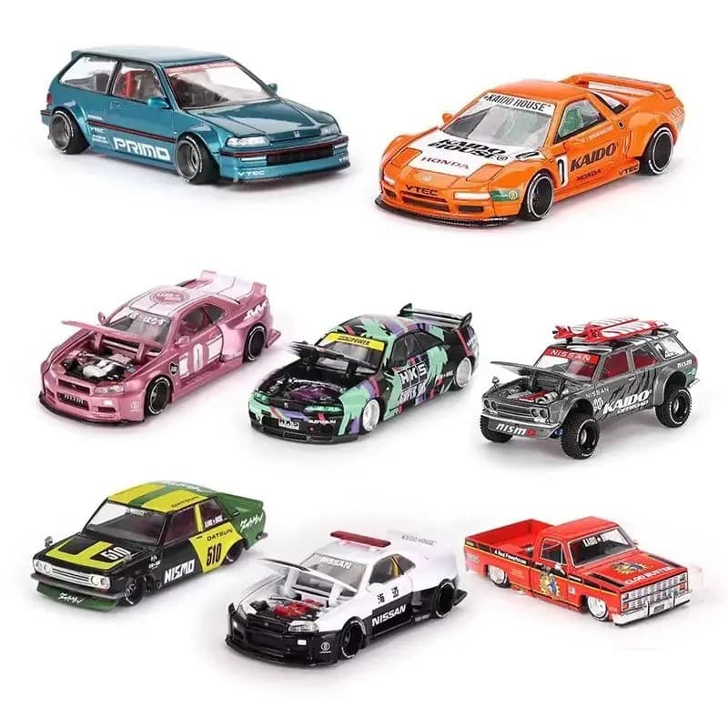 FZ Kaido House MINIGT 1 : 64 Liga Modelo 114 Captador R33 R34 510 Flor De Cerejeira