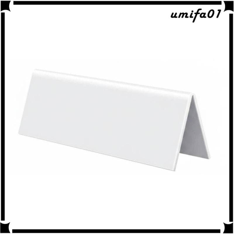 [Umifa] Placa De Mesa Acrílica Gravável , Identificação De Barraca Dupla Face Reutilizável , Etiqueta Personalizável Par