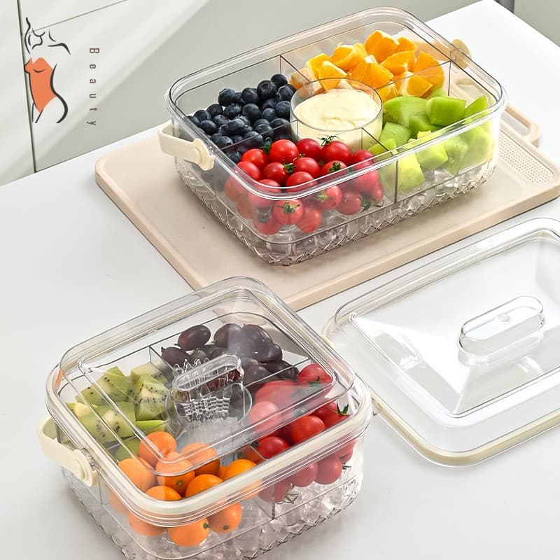 Lancheira De Qualidade Alimentar De Grande Capacidade-Mais Nítida Portátil Para Camping , Piquenique , Lanches , Frutas