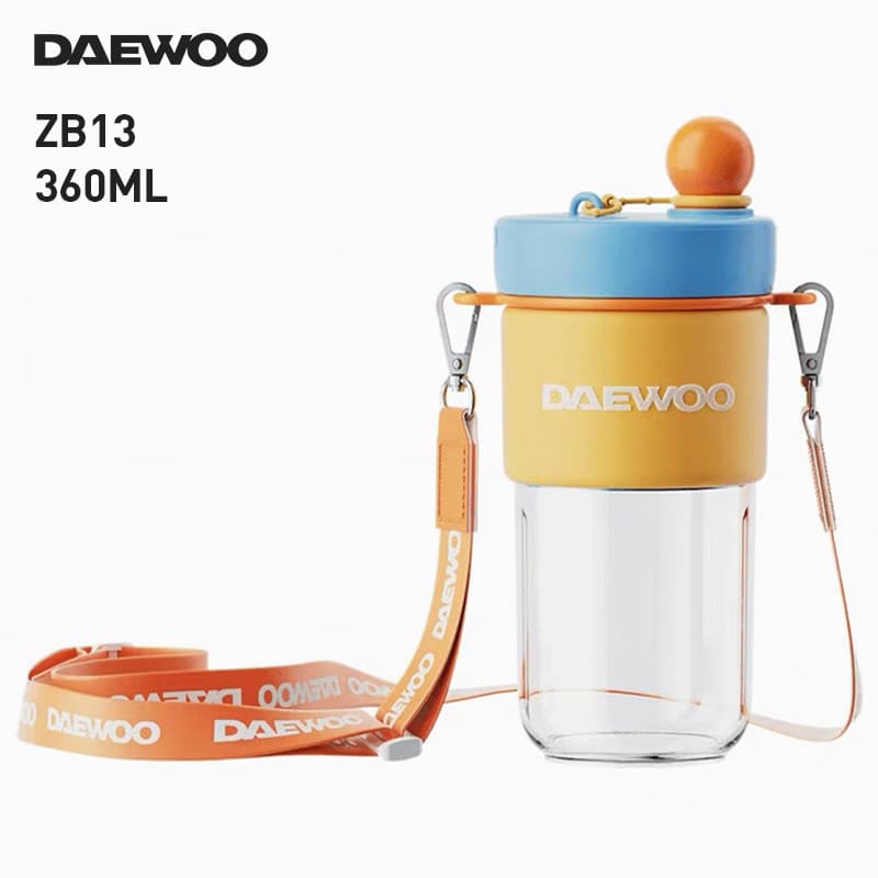 DAEWOO ZB13 Liquidificador Portátil De Fibra Fina , Copo Espremedor De Frutas E Vegetais , 360ml , Modo Duplo , Suco Esm