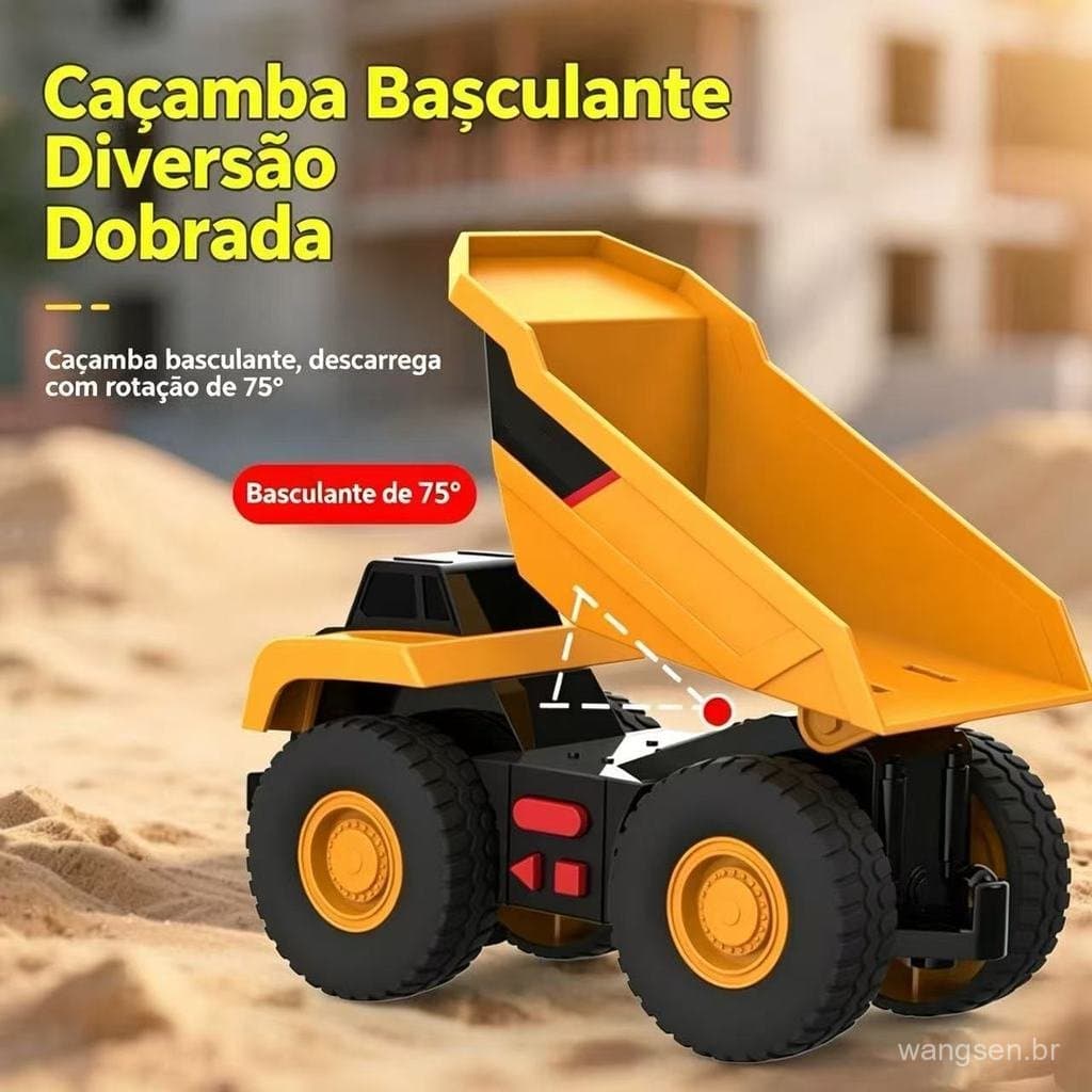 Conjunto De Variedades De Caminhões De Construção Inercial Com Luzes E Som , Máquinas Seguras Para Crianças , Miniatura
