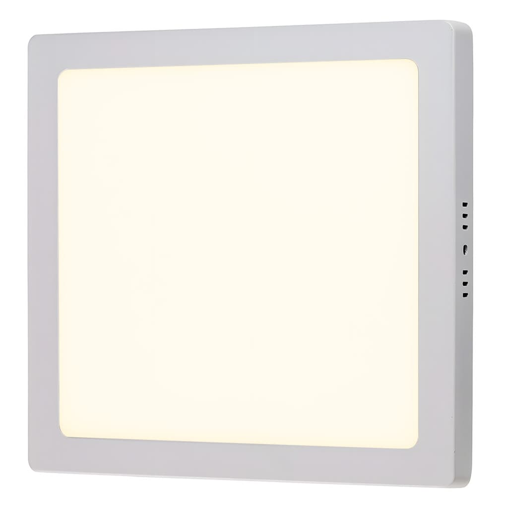 Plafon Painel Luminária Sobrepor Quadrado Led 12w Branco Quente Branco Frio
