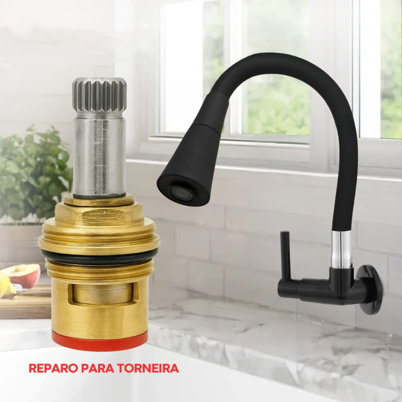 Reparo Para Torneira Mecanismo 1/4 De Volta Cabeçote M18