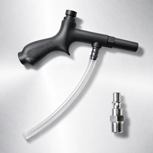 Bico Pistola Pulverizador Lava Jato + Plug Engate Rápido 1/4 Preto