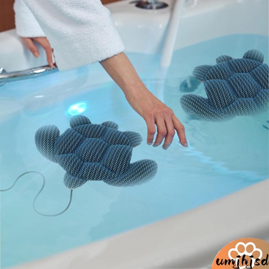 2 Pçs Forma De Tartaruga Banheira Ferramenta De Absorção De Óleo Absorvente De Escória Com Textura De Favo De Mel Para M