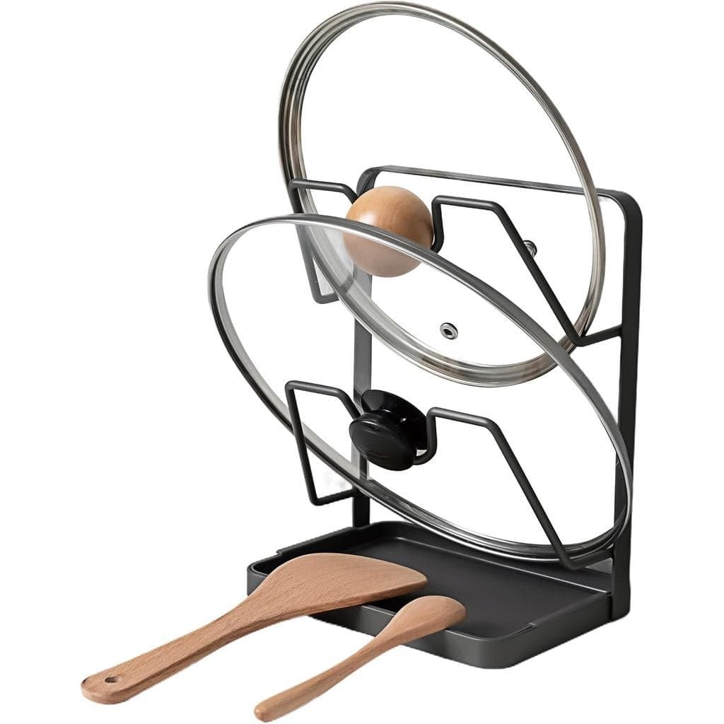 Suporte para Tampas de Panela Durante o Cozimento, Organizador de Tampas de Panela para Fogão, Organizador Multifunciona
