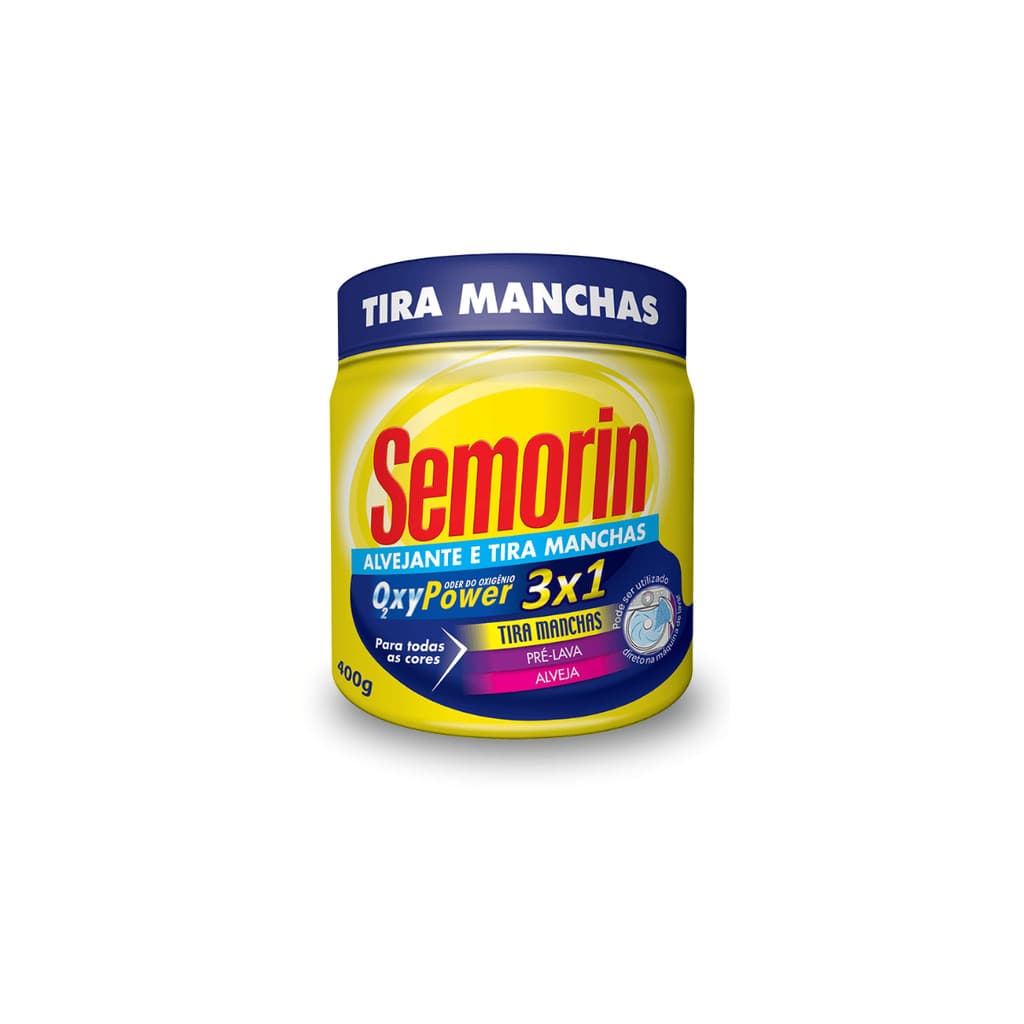 Alvejante em Pó Tradicional 400g - 3x1 Tira Manchas, Alveja e Pré Lava