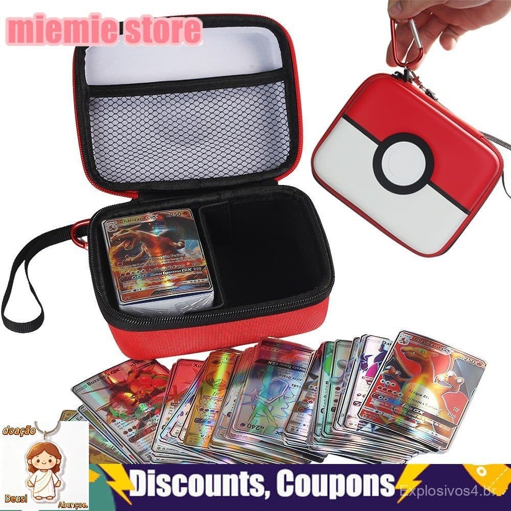 400pcs Estojo de Cartas de Jogo Pokémon Capacidade Porta Cartas Armazenamento Presente de Natal