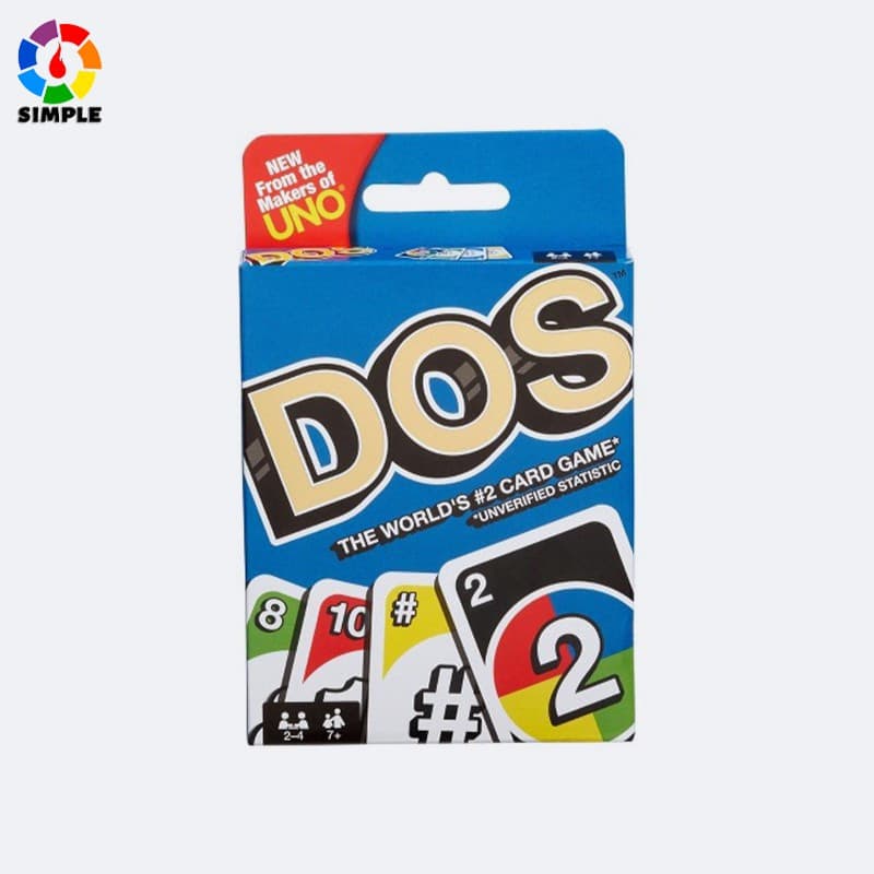 Jogo de Cartas UNO DOS da Mattel Games, versão em inglês, para presentes infantis