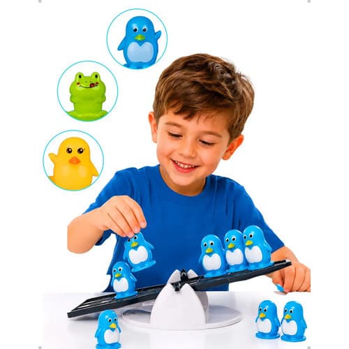 Jogo do Equilíbrio Infantil Educativo Animais Brinquedo Pedagógico Coordenação Motora Montessori