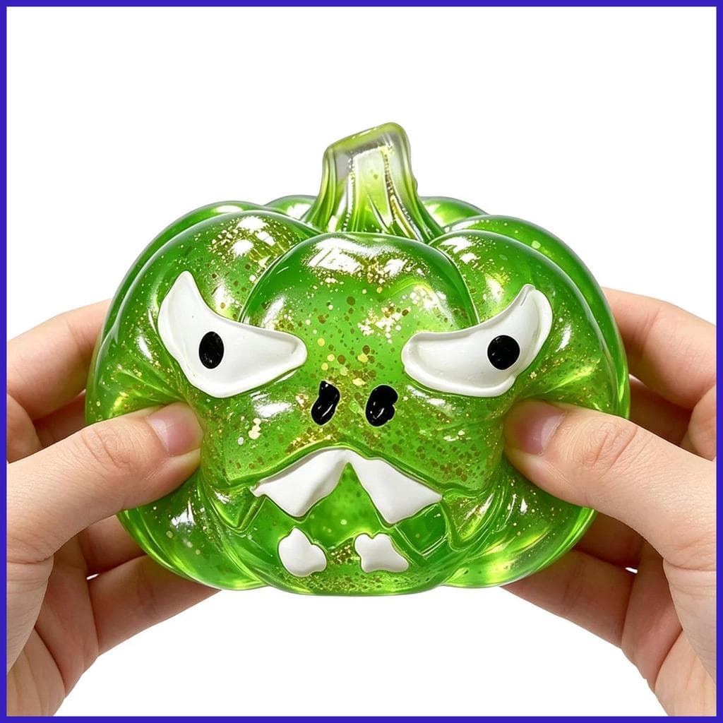 Abóbora Estresse Brinquedo Realista Halloween Vegetal Pitada Sensorial Jogo Squeeze Para Crianças Adultos Estudantes coe