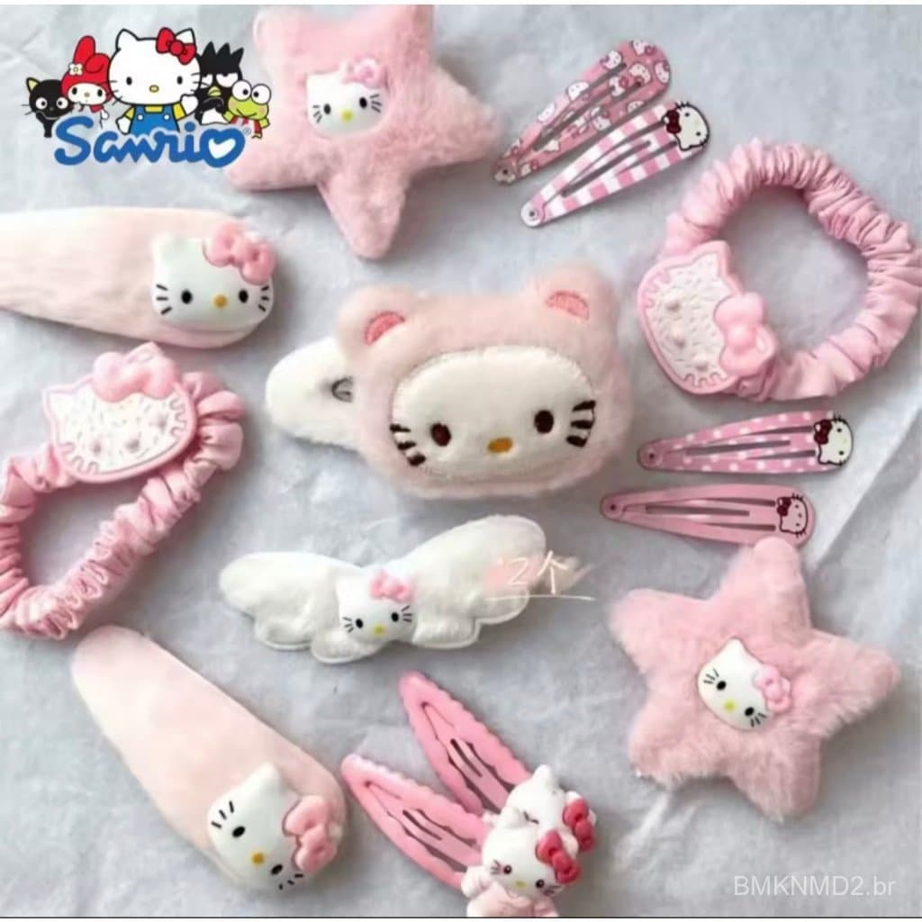 KIT DE ACESSÓRIOS PARA CABELO HELLO KITTY