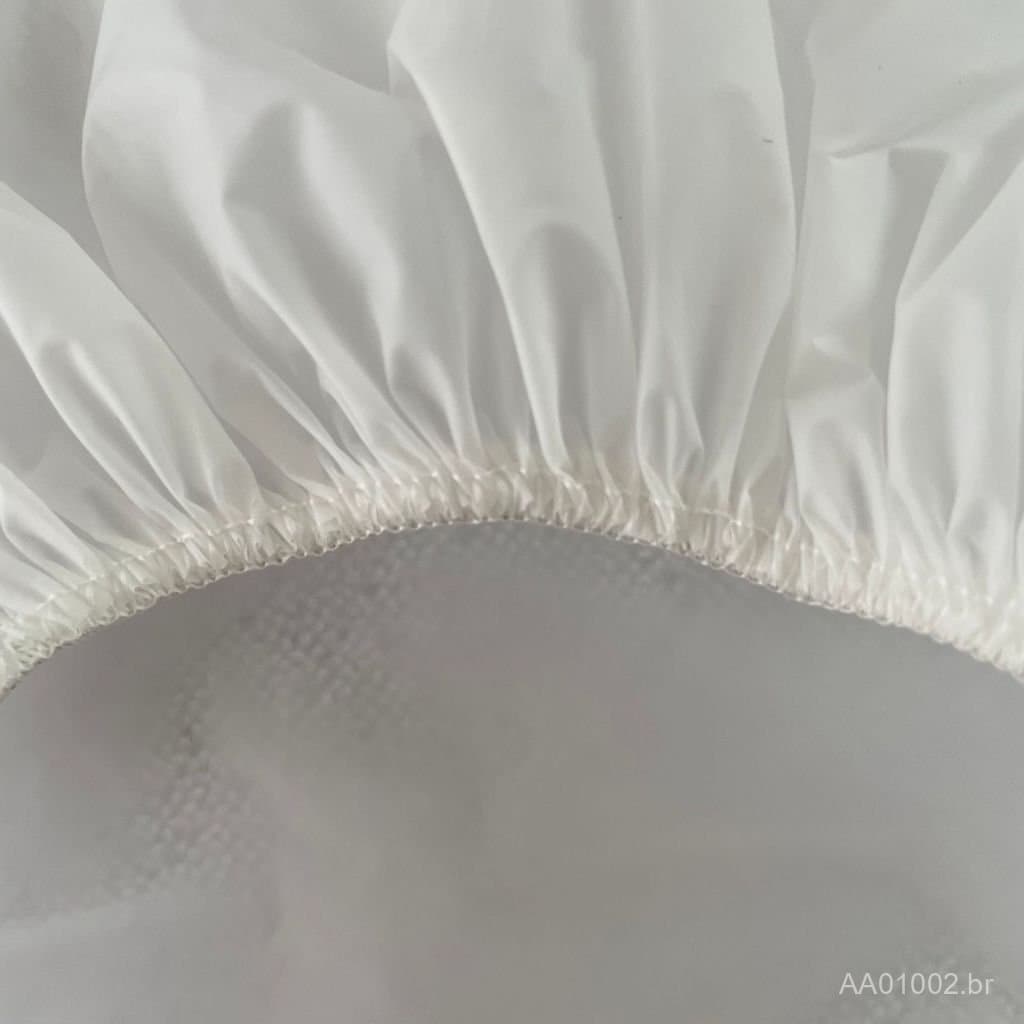 Touca de banho descartável em EVA transparente, impermeável de camada única para hotéis e pousadas TDWQ