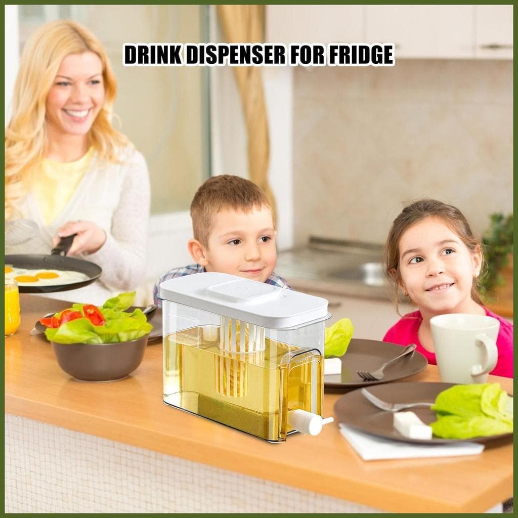 Dispensador De Bebidas Para Geladeira , Jarra De Chá Com Torneira , Economizador De Espaço , Local De Trabalho , Acampam