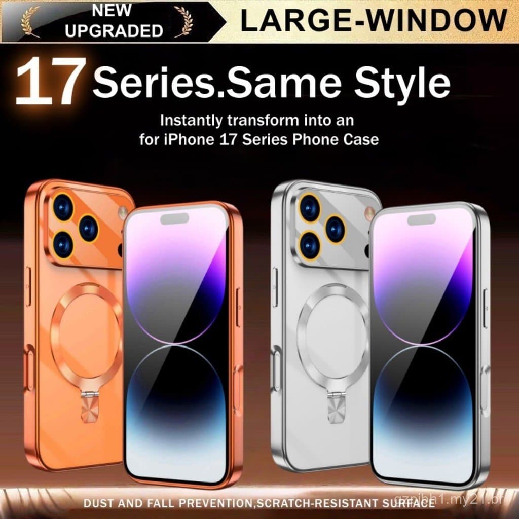Capa de da Série 17 com Design em Cores Laranja, Magnético de Luxo, Compatível com 17 Air, 17