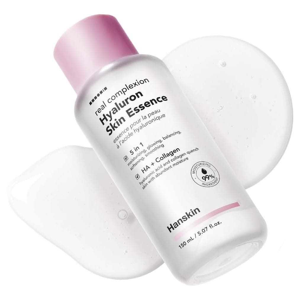 Essência Hidratante para a Pele Hanskin Hyaluron, Tônico Hidratante para Pele Seca, 5.07 fl oz |   Pele de vidro, Ácido