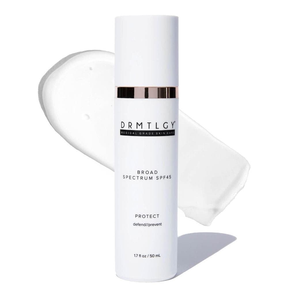 DRMTLGY SmrtSun Protetor Solar Anti-Envelhecimento de Amplo Espectro SPF 45 – Proteção UV Híbrida com Óxido de Zinco, Ác
