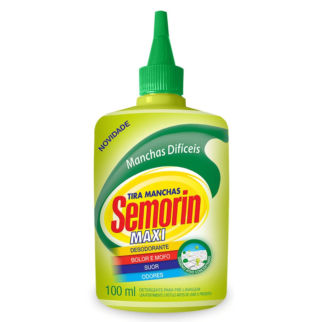Tira Manchas Maxi 100ml - Remove Bolor, Mofo, Suor e Odores Difíceis
