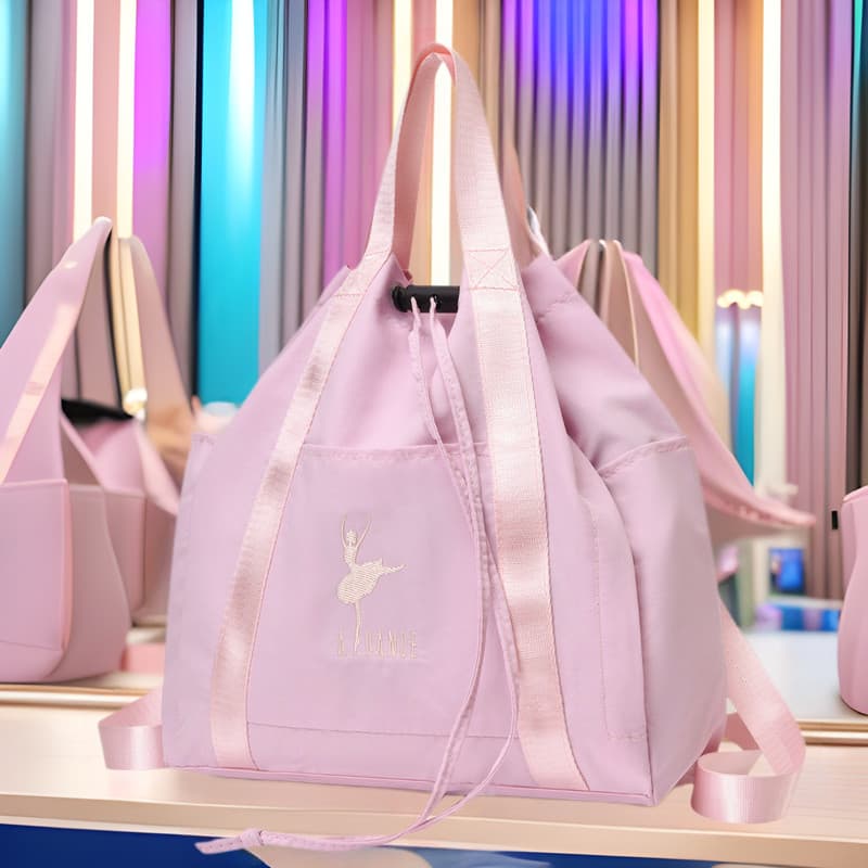 Mochila de armazenamento de Fitness à prova d'água feminina 20L grande mochila esportiva para crianças bolsa de dança bo