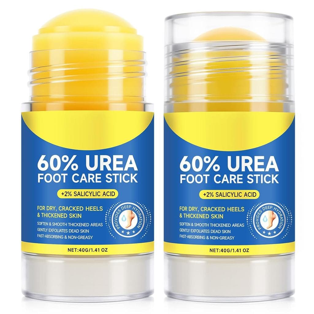 Creme Hidratante para os Pés Liefiet Urea 60% em Bastão, 2 Unidades, 1.41 Fl Oz, Hidratante para Pés Secos e Rachados e