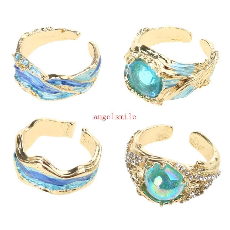 Melhores Anéis Inspiradores Oceanos, Designs Ajustáveis Prata, Presentes Elegantes Para, Artesanato