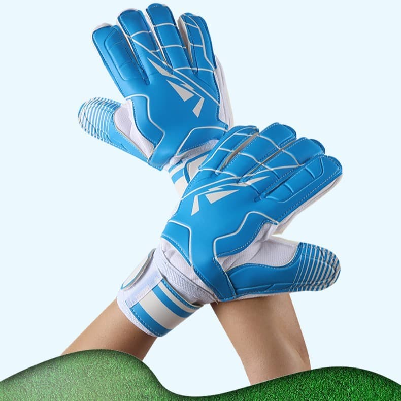 Luvas de goleiro de futebol goleiro adulto crianças luvas de treinamento de competição látex resistente ao desgaste engr