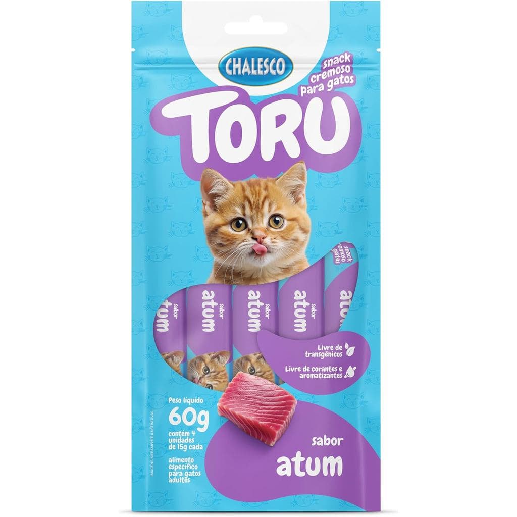 Petisco Cremoso Chalesco Toru para Gatos Adultos – Sabor Atum