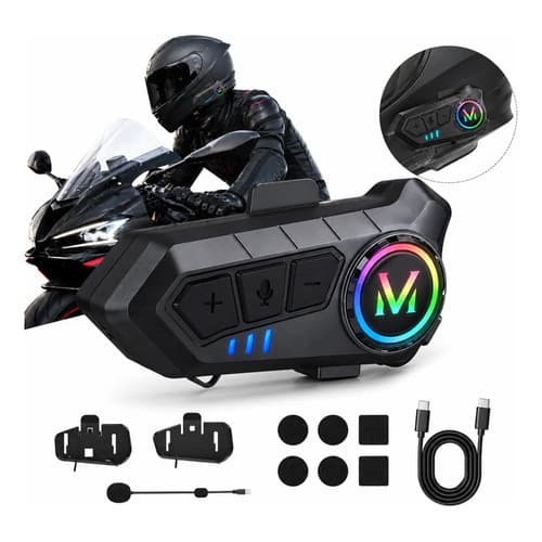 Intercomunicador Moto Capacete V6 Bluetooth Moto 1200m