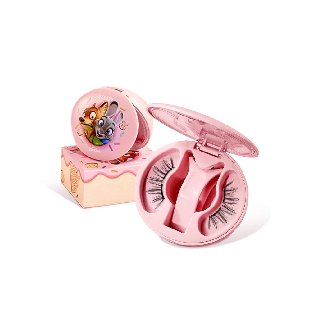 WOSADO×Zootopia1 Kit de Cílios Magnéticos Macios com Aplicador, Disney [Judy] Cílios Magnéticos Reutilizáveis Sem Cola d