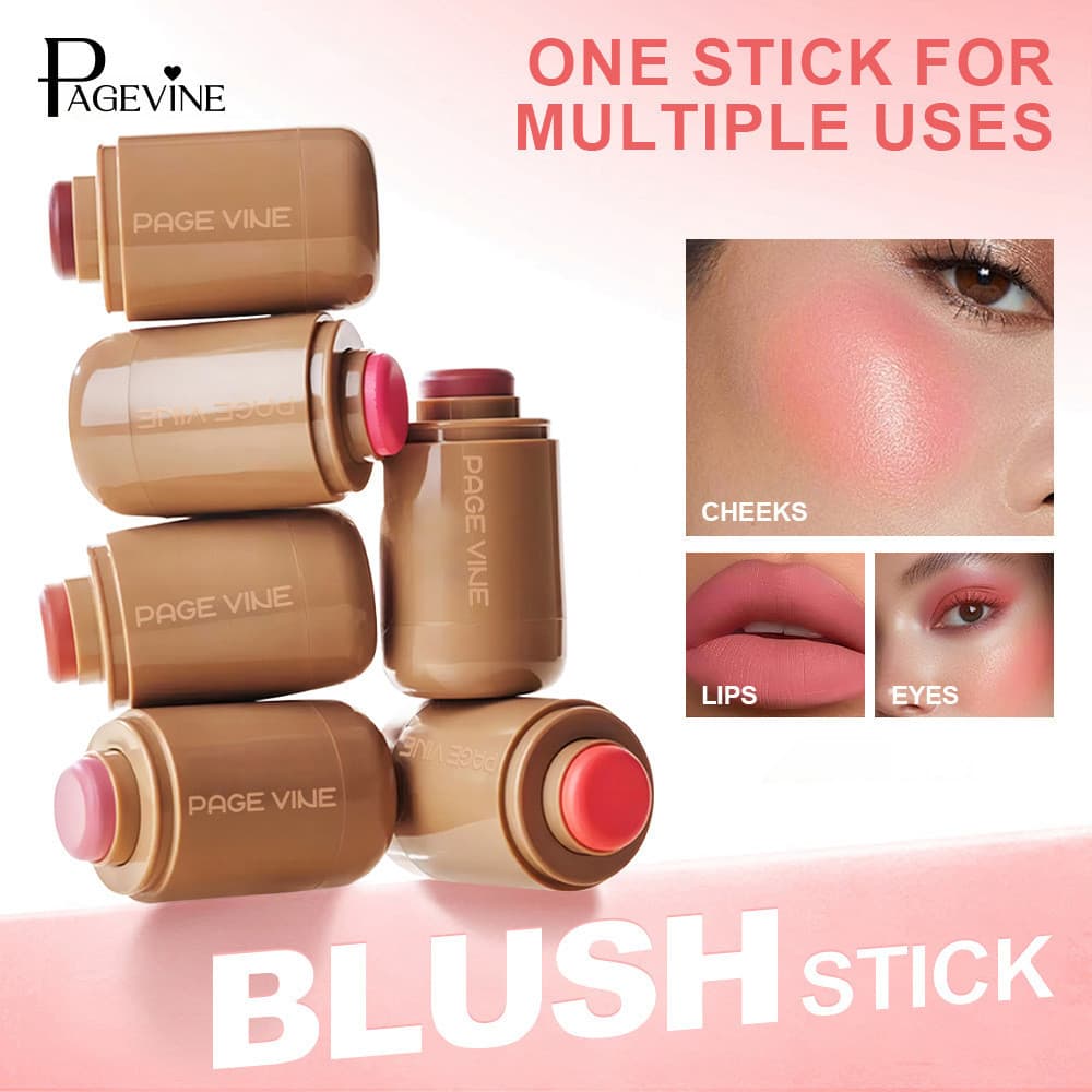 Maquiagem bolso Blush creme Natural Nude maquiagem iluminando fosco lábio bochecha dupla utilização reparação Rouge bril