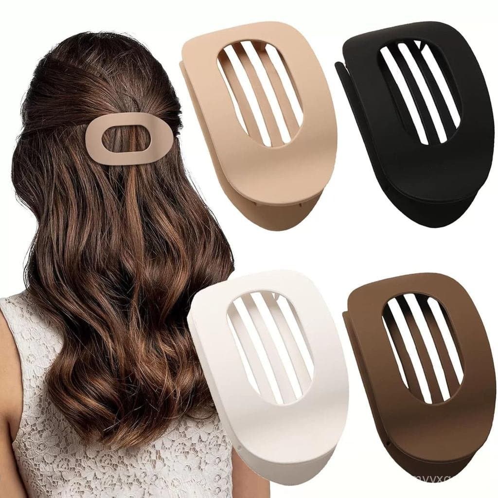 SPEVERT Pequenas Presilhas de Cabelo Planas para Mulheres, Elegantes, Curvas, Ovalizadas, Antiderrapantes para Fixação S