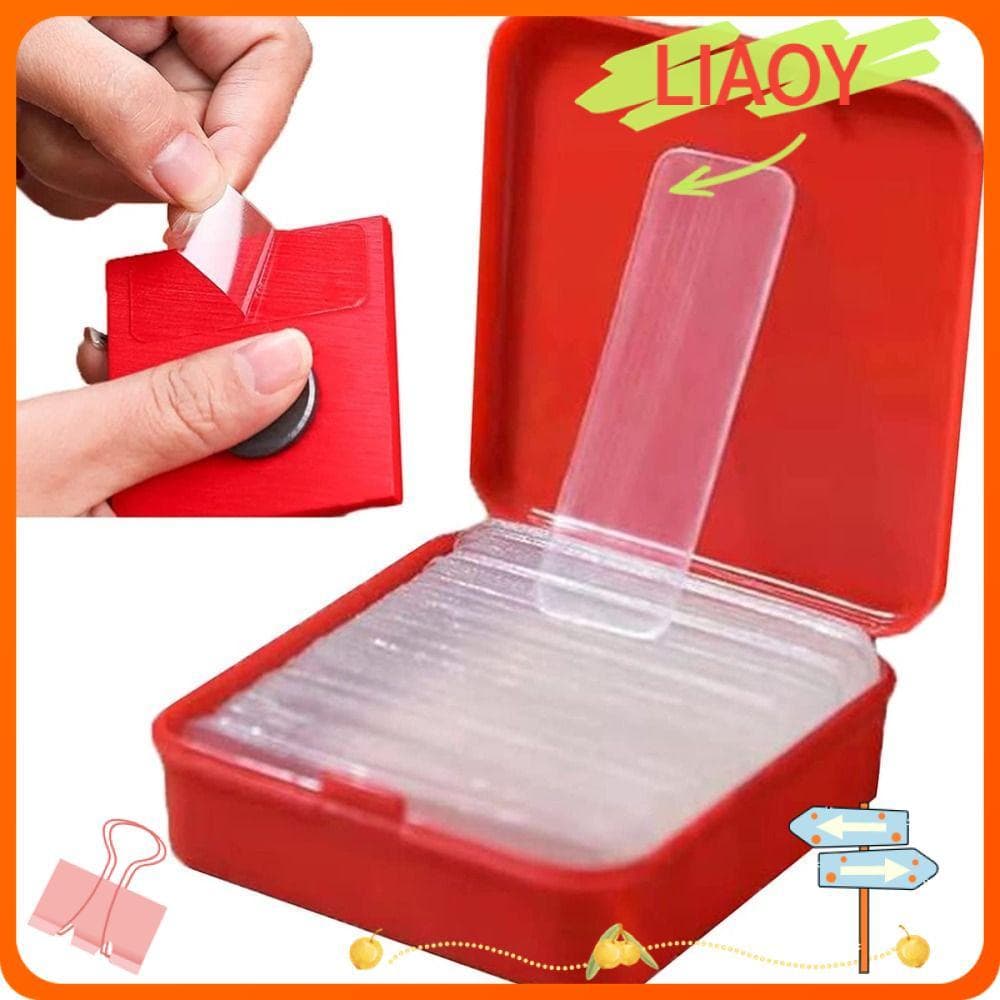 LIAOYING 60 Unidades/120 De Adesivos De Parede , Adesivo Dupla Face À Prova D'água Sem Marcação , Fita Adesiva Reutilizá