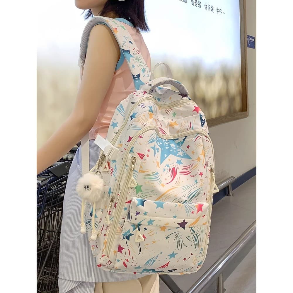 Mochila de grande capacidade para estudantes do ensino médio 2025 novo estilo