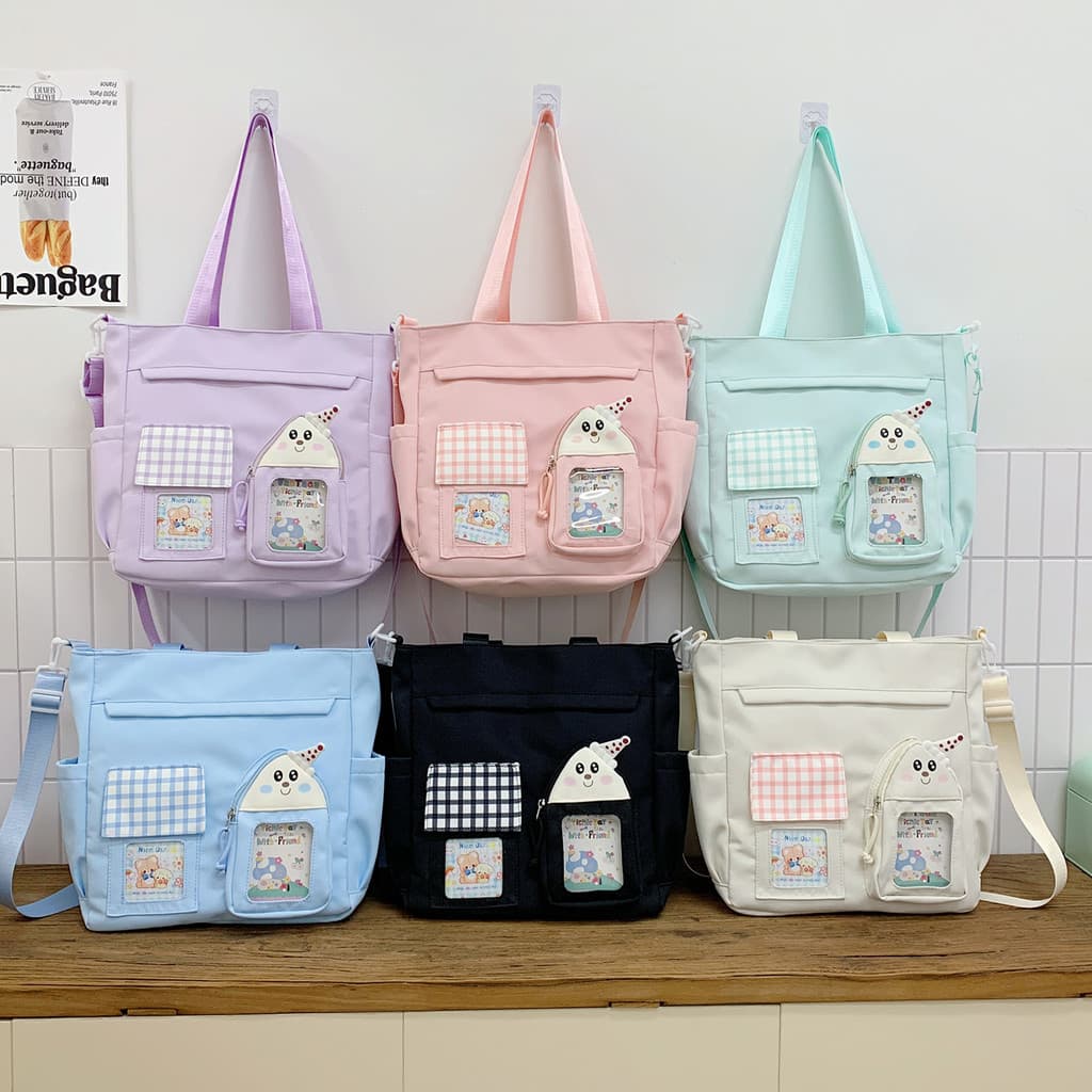 Bolsa de auxílio escolar para meninas do ensino fundamental, de alto valor estético, fresca e doce, bolsa de mão em core