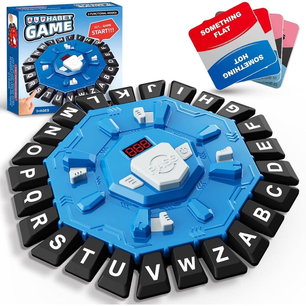 Jogo de Palavras para Família com Temporizador Digital para Crianças e Adultos |   Jogo de Palavras de 24 Letras de Ritm
