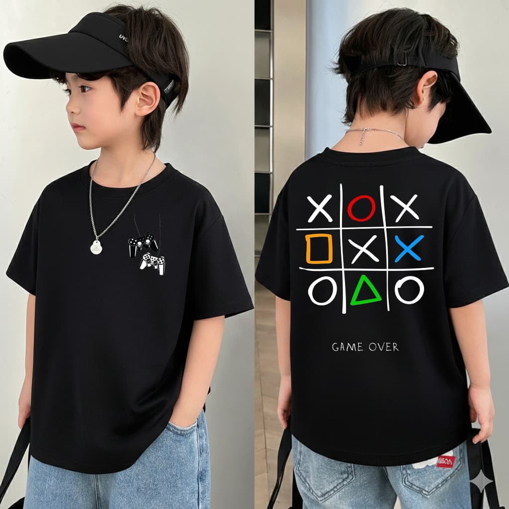 Camiseta Masculina Infantil Video Game Camisa 100% Algodão Leve e Confortavel  4 ao 16