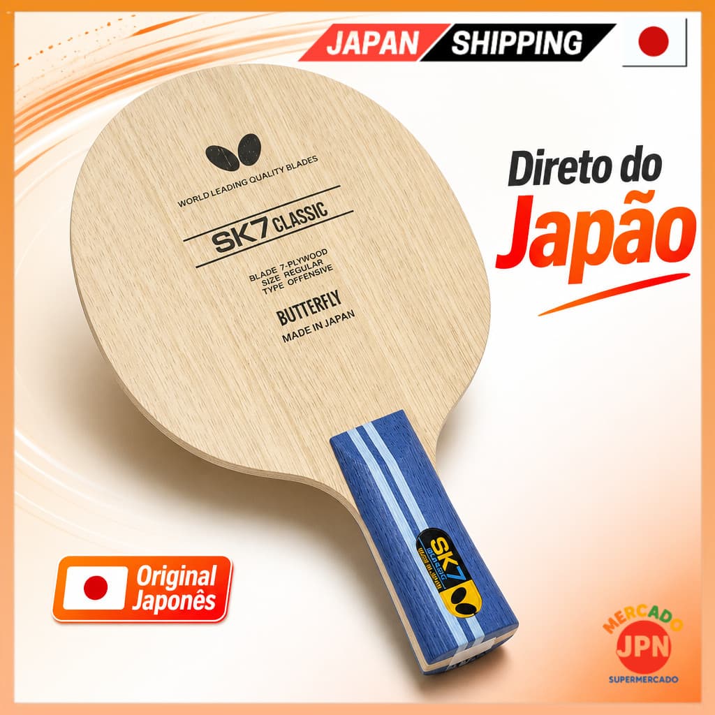 Butterfly SK7 Classic Tenis de Mesa Raquete Available in Flared, Chinese Penhold Direct from JAPAN