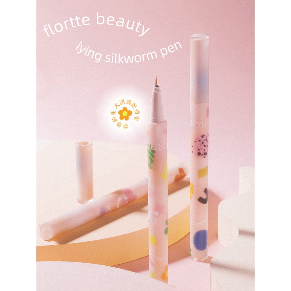 Flor Lolia novo estilo grande bonito deitado bicho da seda caneta 04 delineador Gel caneta olho grande ferramenta útil N