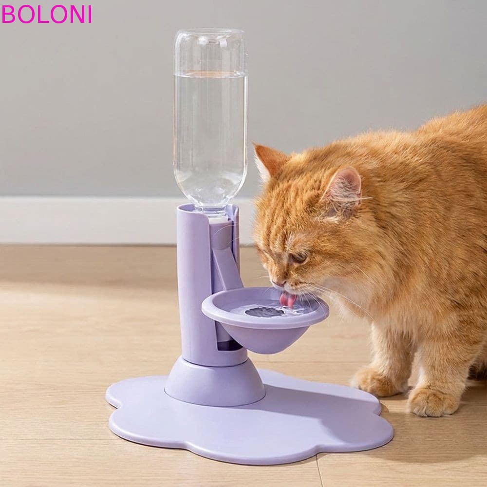 BOLONI Fonte Potável Para Animais De Estimação , Dispensador Automático De Água Gatos Com Base Larga Estável E Altura Aj