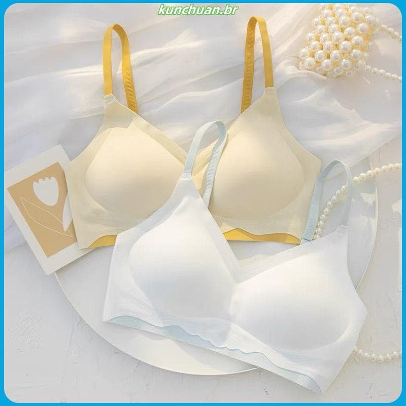 Roupa interior sem costura feminina seios pequenos reunindo verão estilo fino seios confortáveis evitar flacidez seios g