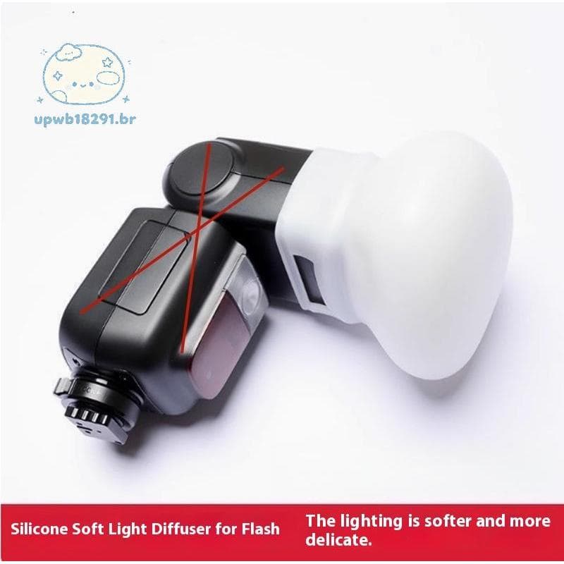 Tampa Difusora De Flash De Silicone upwb Para Fujifilm Yongnuo BR
