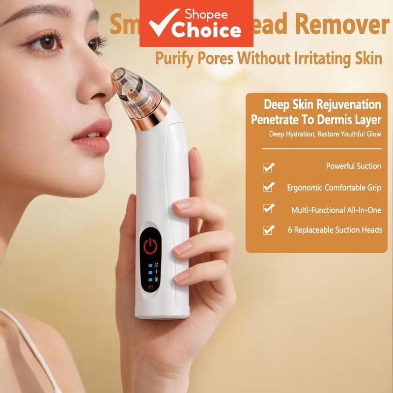 Novo Extrator de Cravos em Vários Níveis, Limpador de Poros a Vácuo, Removedor de Cravos Elétrico, Limpador Facial para