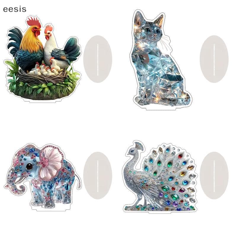 eesis Decoração Figura Dragão Para Escritório Housewarming Presente De Mesa Ornamento 2D Acrílico KL