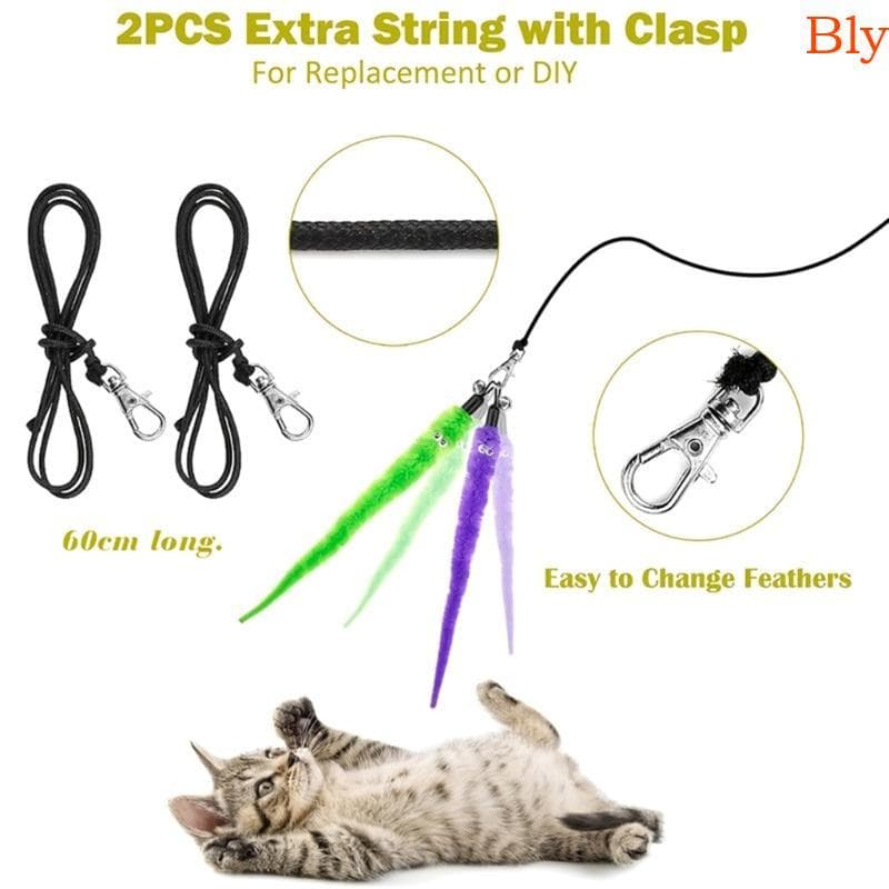 Bly 13 Peças Sobressalentes Brinquedo Para Varinha Gato, Minhocas,, Recargas Teaser, Substi
