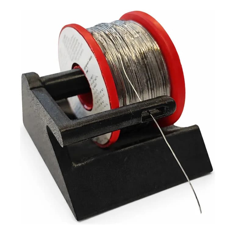 Suporte Para Carretel Rolo Fio De Solda Estanho Cobre E Fios Preto