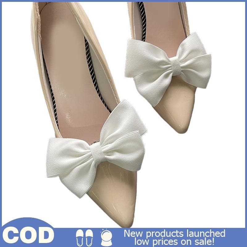 1 Par De Acessórios Para Sapatos Com Flores E Laço , Clipes De Decoração De Casamento