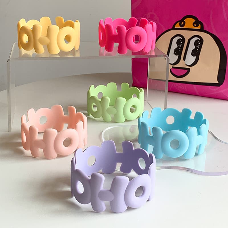 Capa de copo de Silicone com letras Copo de vidro espesso Antiderrapante Resistente ao calor Anti-escaldante Capa isolan
