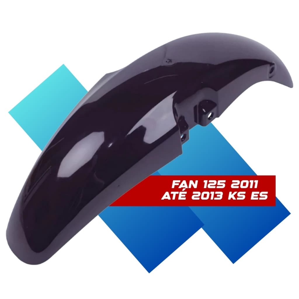 Carenagem Paralama Dianteiro Fan 125 Roxo 2011 2012 2013 Ks Es