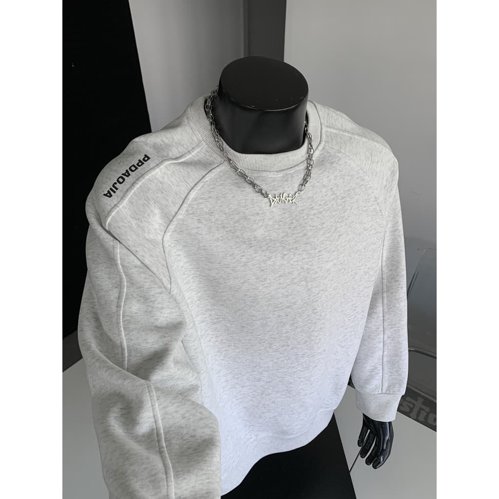 420G moletom de costura pesada masculino outono americano cleanfit camisa de fundo interno em torno do pescoço pulôver s